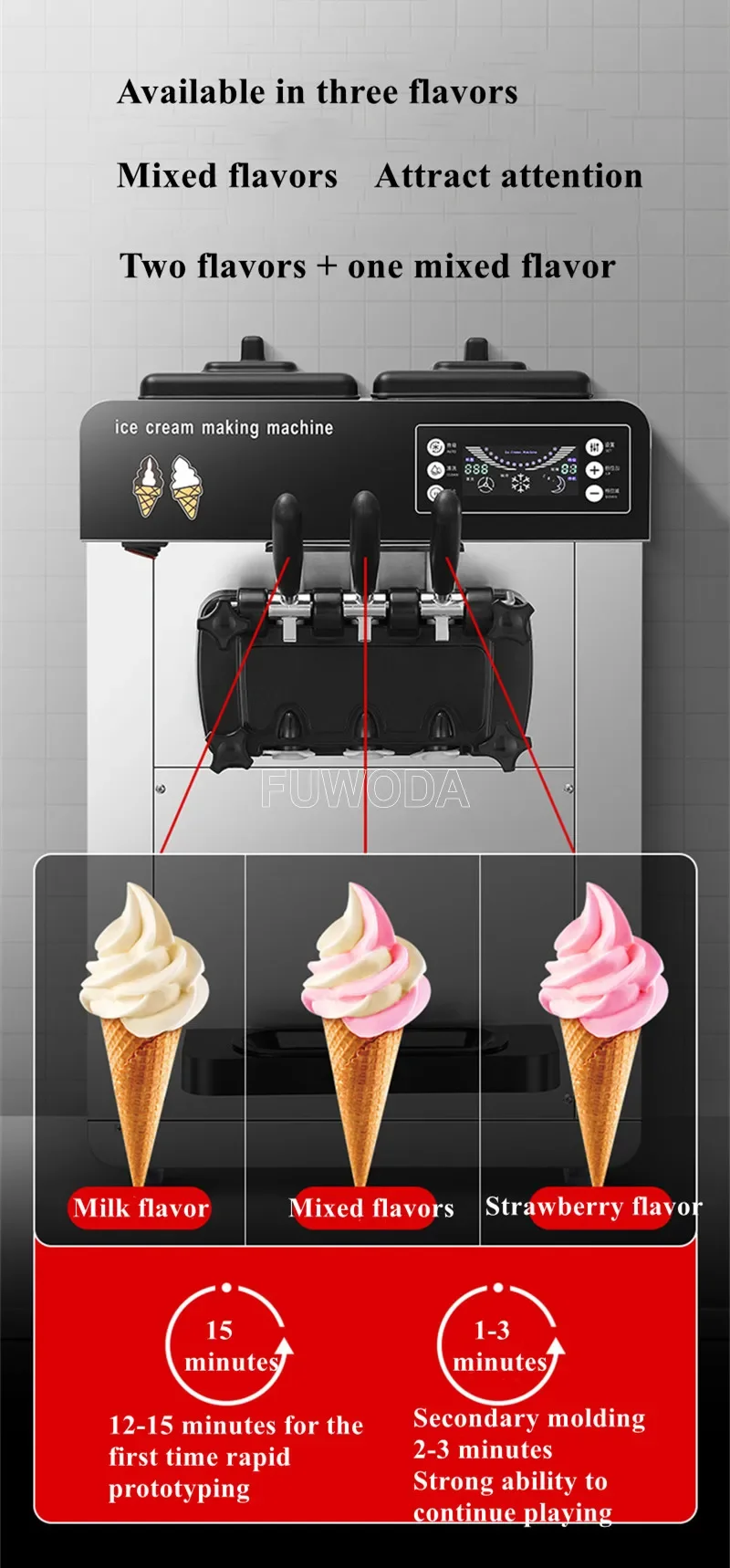 

Softy Serve Ice Cream Machine/soft Ice Cream Making Machine/yogurt Iced Coffee Cream Machine