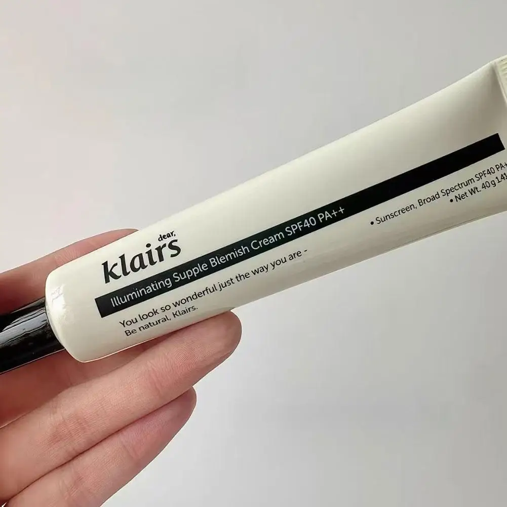 KLAIRS Crema facial con niacinamida BB cream Reduce eficazmente las manchas oscuras Cicatrices de acné Brillo no graso del tono de la piel