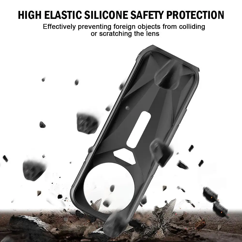 Per Insta360 X5 Custodia protettiva per action camera panoramica Custodia protettiva antiurto in silicone con copriobiettivo per Insta 360