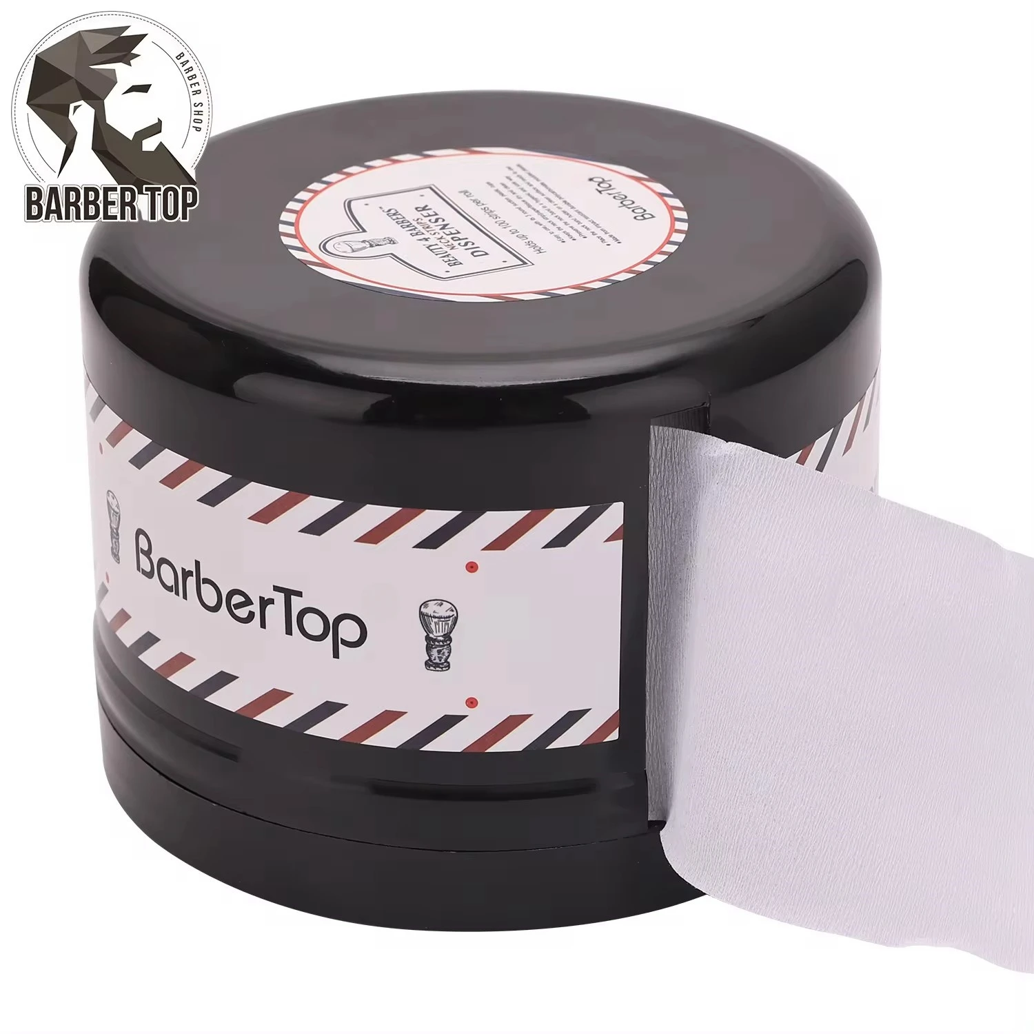 Professionelle Haar Hals Streifen Papier Fall Barber Hals Papier Rollen Halter Einweg Tissue Kragen Band Box Friseur Zubehör