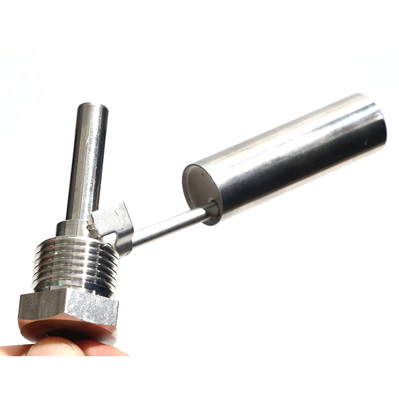 1pc montado lateral 304/316 interruptor flutuante bico de pato interruptor de nível líquido sensor de aço inoxidável resistência a altas temperaturas