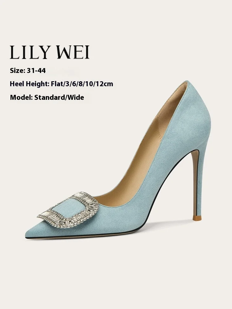 

Spring shallow suede rhinestone widened flat shoes thin high-heeled waterproof platform banquet large size small size women shoe