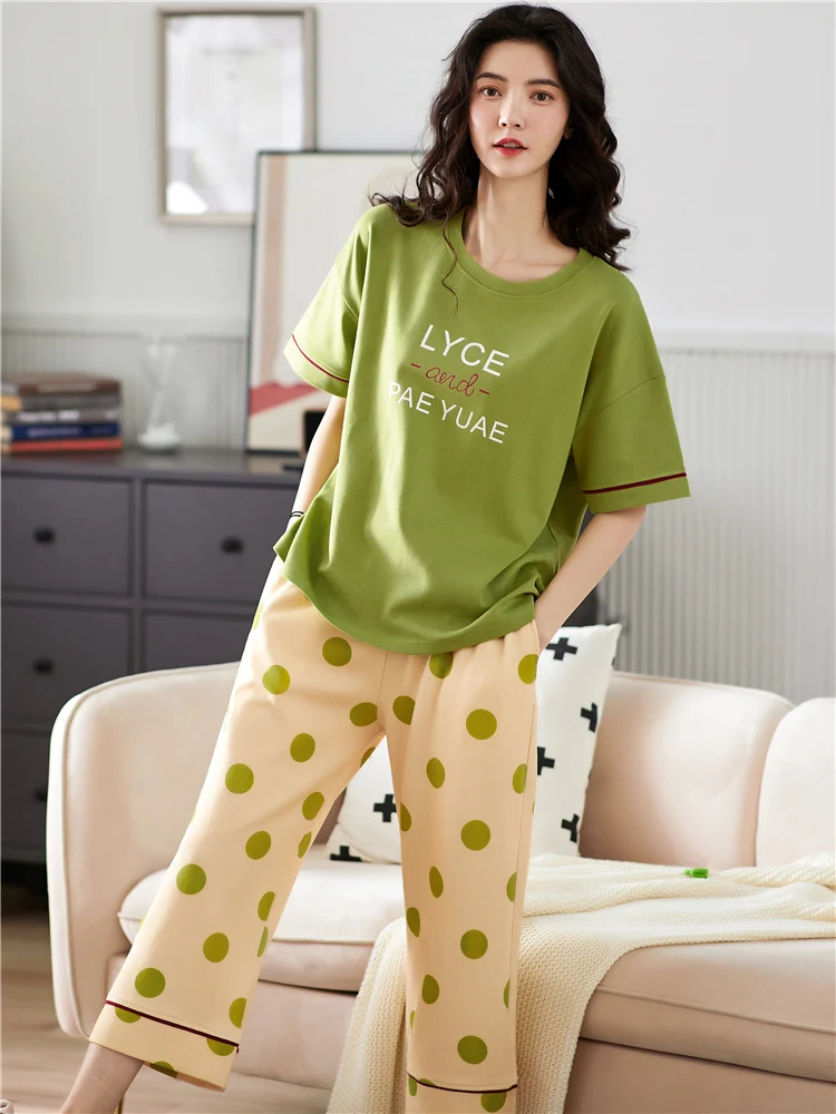 pijama-de-verano-de-algodon-puro-para-mujer-conjunto-de-siete-piezas-de-manga-corta-ropa-ligera-para-el-hogar-tallas-grand