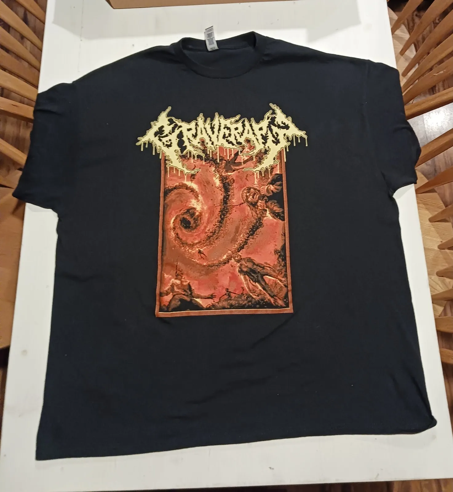 Фото Редкая футболка Graverape 2XL - Hemlock Anal Blast Disgorge Cianide Autopsy