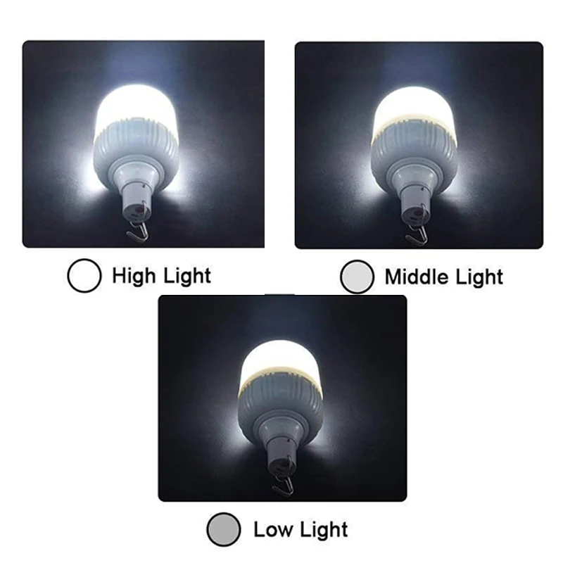 أضواء LED المحمولة مع لوحة للطاقة الشمسية في الهواء الطلق USB فوانيس الطوارئ القابلة لإعادة الشحن معلقة التخييم توفير الطاقة لمبة خيمة حديقة