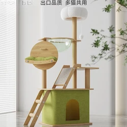 Árbol rascador para gatos: cama integrada y villa espaciosa 2 en 1