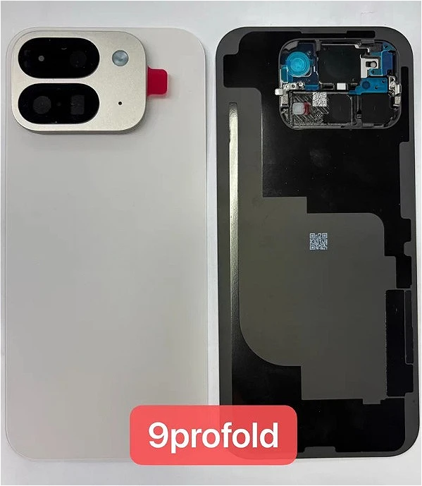 A+ Phone Lid Back Battery Cover Housing For Google Pixel 9 Pro Fold Rear Case + Camera Frame Glass Lens