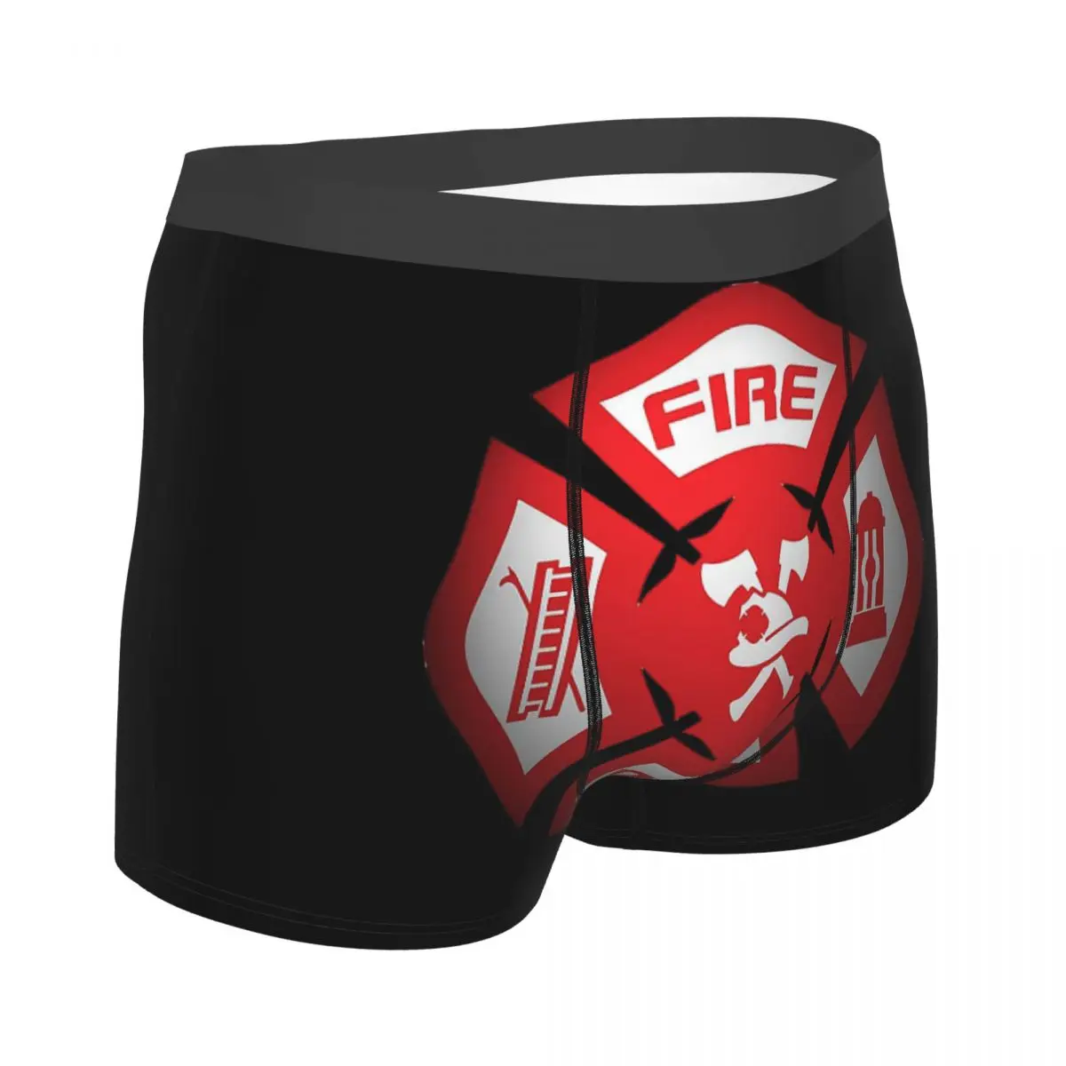 Fire Department Badge firefighter Men's Boxer Briefs special Highly Breathable Underpants Top Quality 3D Print Shorts Gift Idea