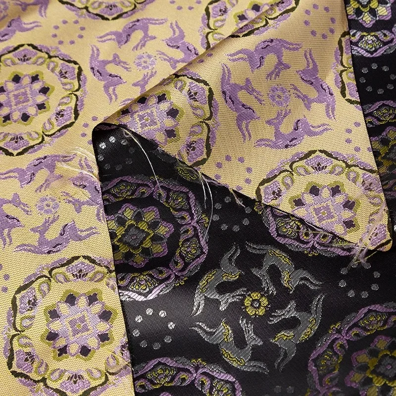 Dense Weave Jacquard Cloth Smooth Finish High-End Fabric Ideal for Fashion Jackets Gowns Luxury Home Decoration Clothing Dress