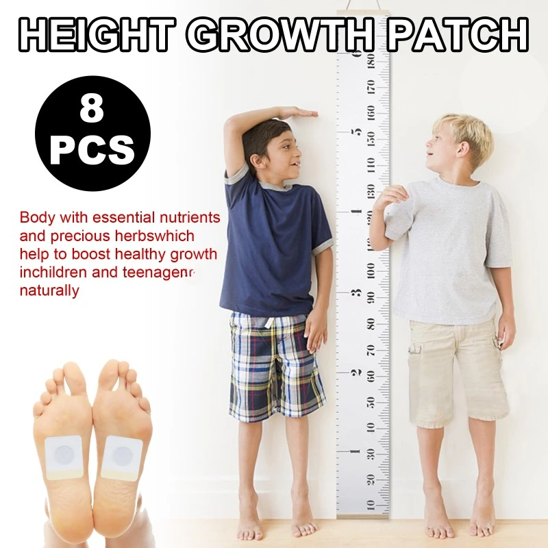 Patch Altura Crescimento para Adultos e Adolescentes, Grow Taller, Hormone Enhancer, Gesso no osso do pé, Maximizador da força, Suplementos