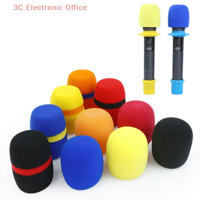 1 Juego de micrófono Base antideslizante anillo antideslizante reemplazo KTV resistencia a caídas micrófono circular funda antideslizante de silicona suave