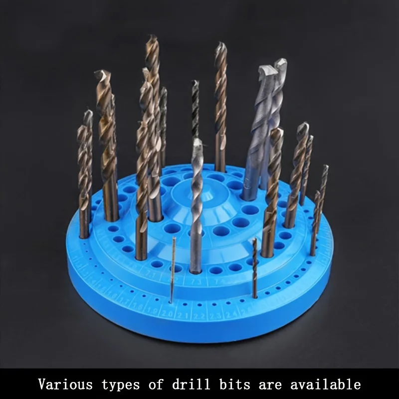 Rotatable Parts Box, Storage Accessories Tool Rack Box 1pc Hardened Drill Bit Storage Box, Tap Milling Cutter Grinding Head,