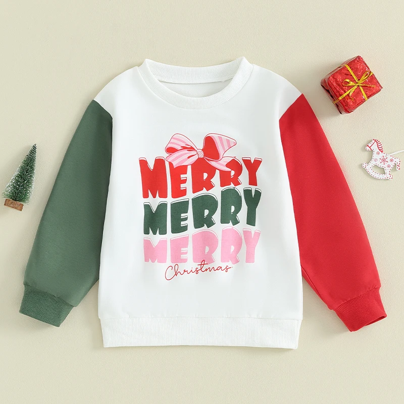 Children s Holiday Sweaters Toddler Boy Retro Style Raglan Sleeve Graphic Print Round Neck Relaxed Fit Jumpers for Cold Weather