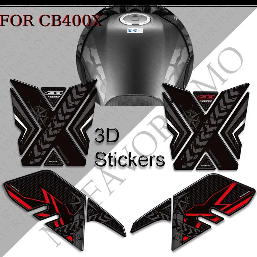 

Motorcycle Tank Pad Side Grips Gas Fuel Oil Kit Knee Stickers For Honda CB400X CB500X CB 400 500 CB400 CB500 X Decals Protector