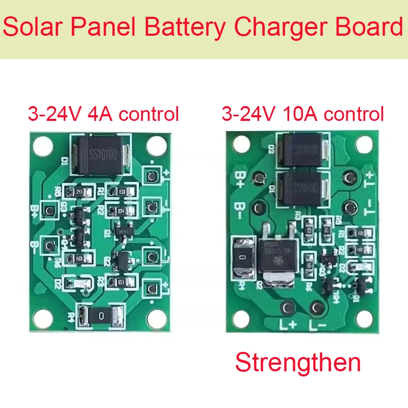 

Automatic Solar Panel Battery Charger Board Night Light LED Control Switch Garden Street Light 3-24V 4-10A Controller Module