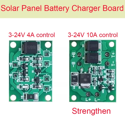 Panel Solar automático, placa de cargador de batería, luz nocturna, interruptor de Control LED, farola de jardín, módulo controlador 3-24V 4-10A