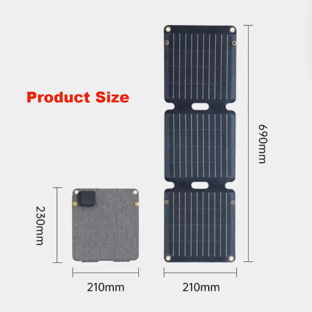 120W Folding Solar Panel Complete Camping Solar Power Bank Station Portable Generator Charger 5V USB Type-C for Car Caravan Camp