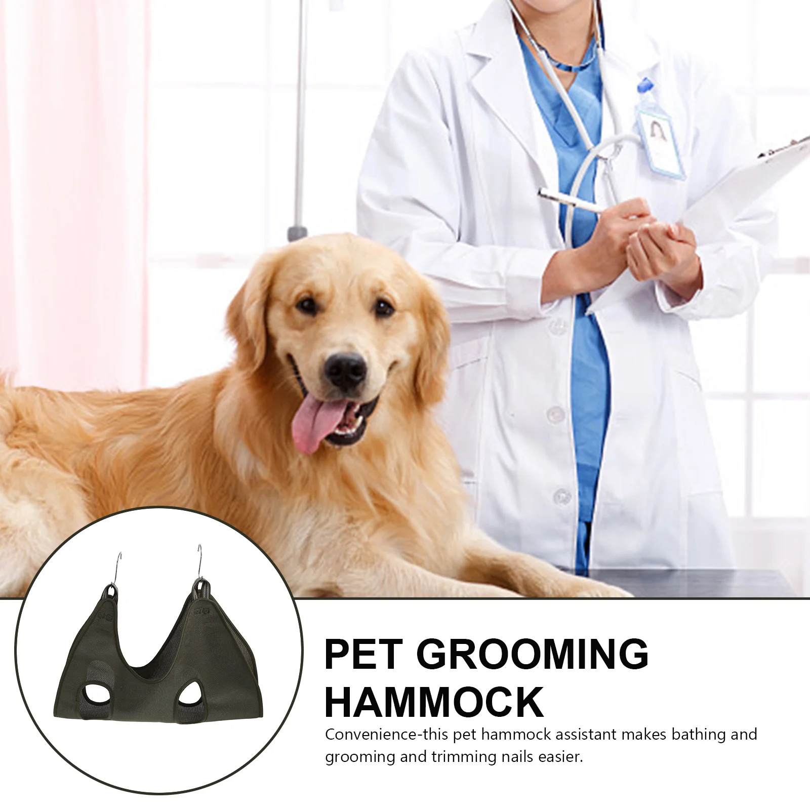 

1Pcs Pet Beauty Grooming Hammock Assistant Breathable Durable Nail Clipping Helper for Dog Cat Pet Grooming Hammock