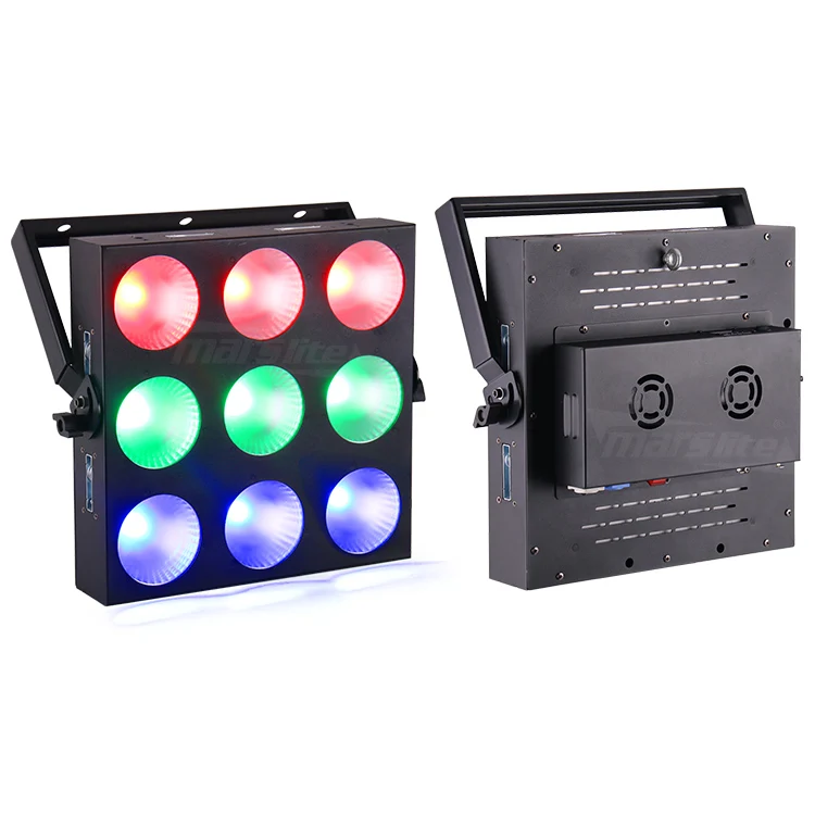 

High Quality LED COB Matrix Panel Stage Lights 3IN1 RGB 9Pcs 10W Wash Beam Matrix Blinder Light