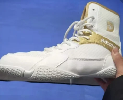 2025 New Men's Professional Wrestling Boots Quality Fashion Boxing Shoes Women's Breathable Gym Shoes High Top Wrestling Shoes