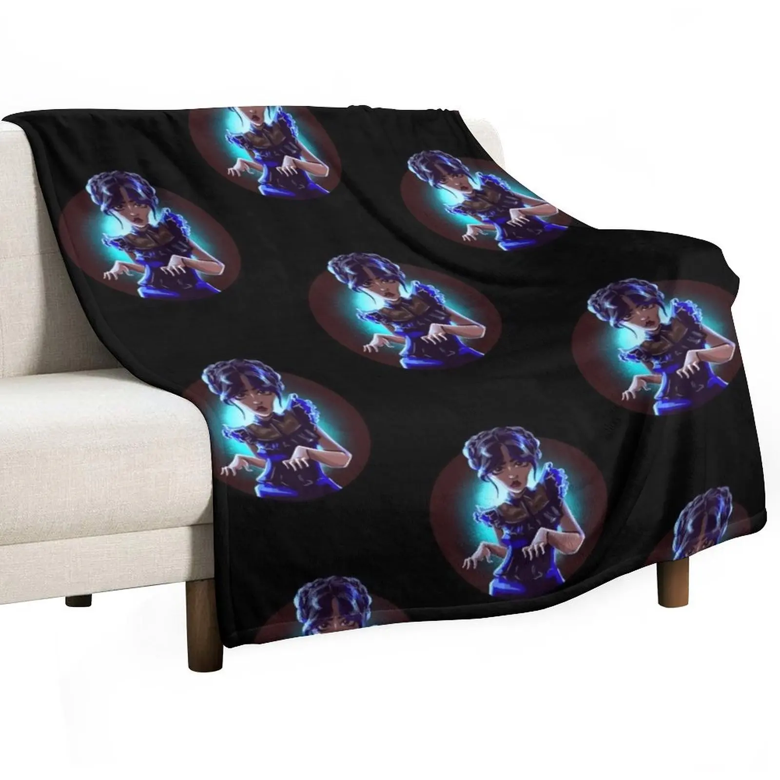 

wednesday addams darker Throw Blanket Single Thermal Personalized Gift Blankets