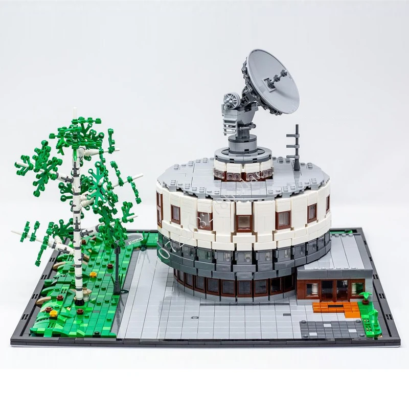 2952PCS MOC Satellite Earth Station Intersputnik Building Blocks Model Bricks DIY Model Display Collection Children's Toys Gifts