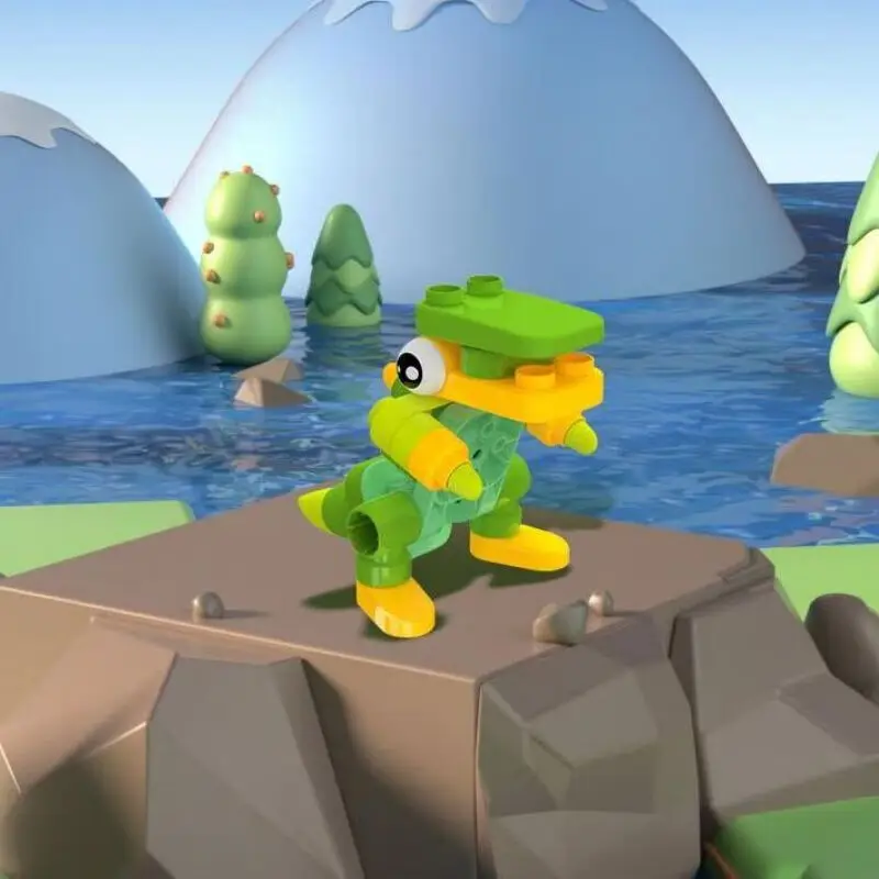 Blokees الكرتون ديناصور لعب شخصية الاطفال ألعاب تعليمية نموذج لجسم منضدية الحلي بنين بنات هدايا بالجملة