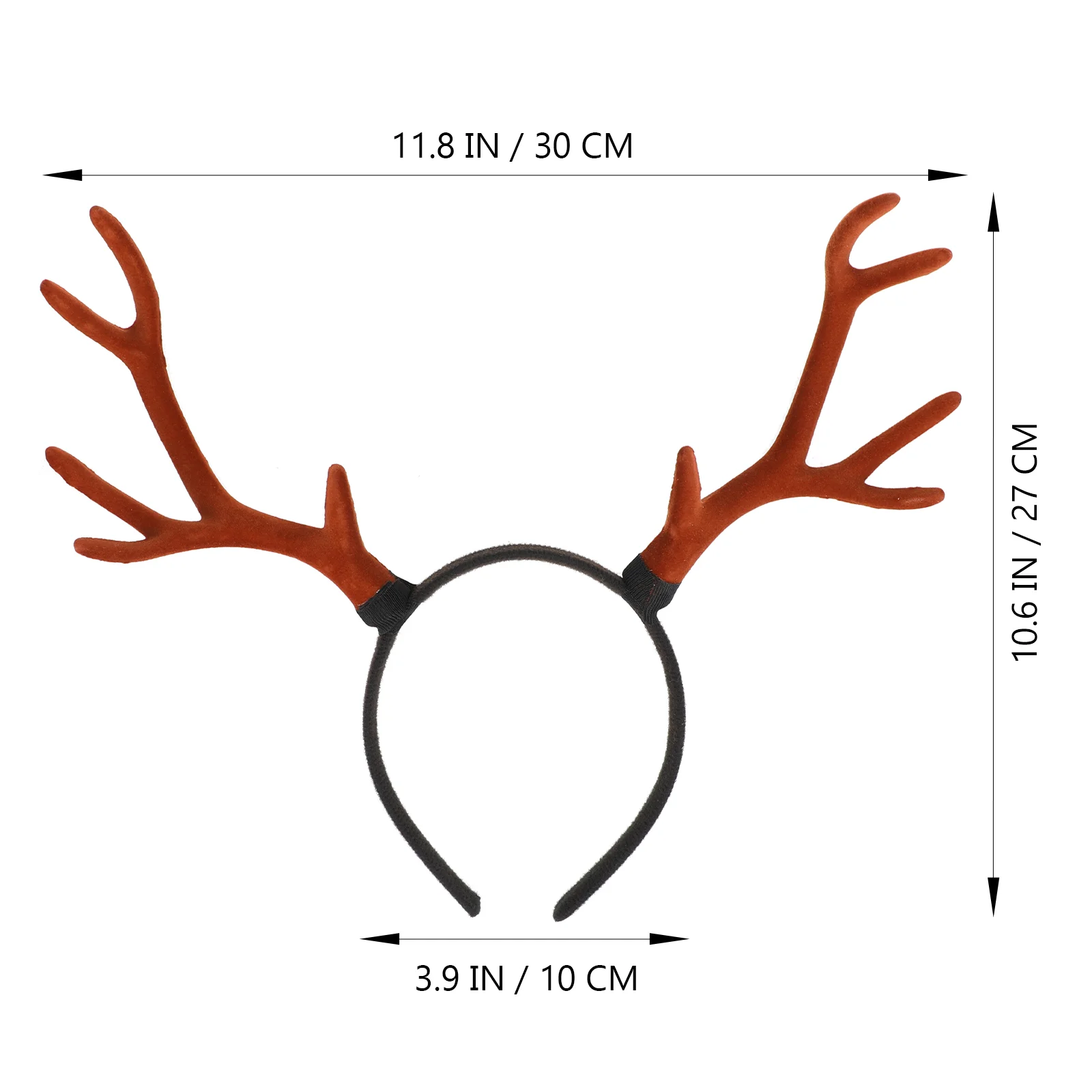 Big Antler Headband Xmas Festival Creative Hairband Animal Christmas Headwear Fabric Lovely Headdress Party Women's Accessory