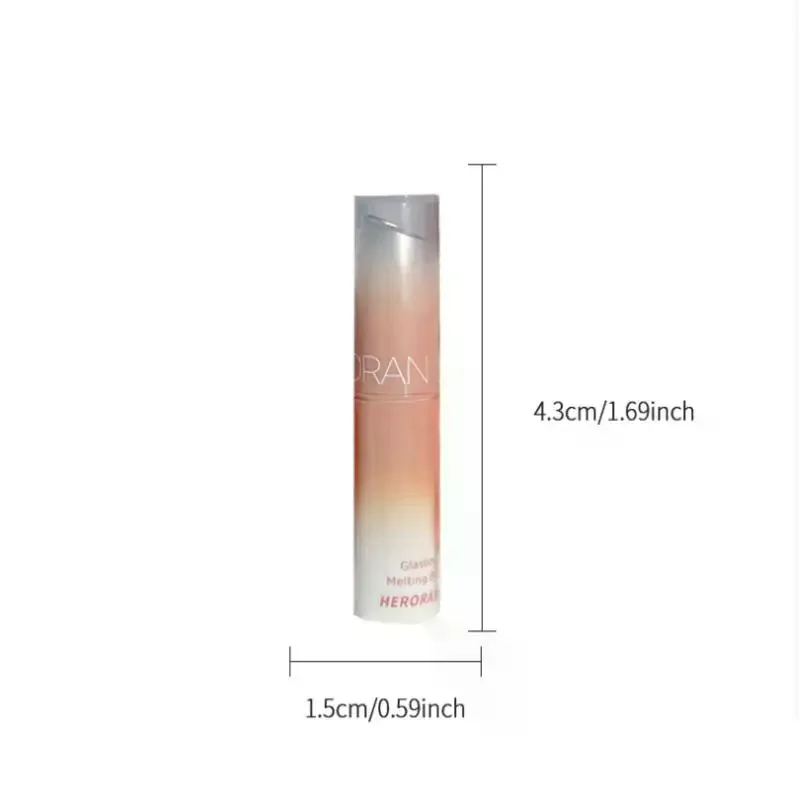 HERORANGE Lucidalabbra solido Gelatina Ciliegie Tinta per labbra rosse Trasparente Rossetto idratante a lunga durata Specchio Tazza antiaderente Rossetto Trucco