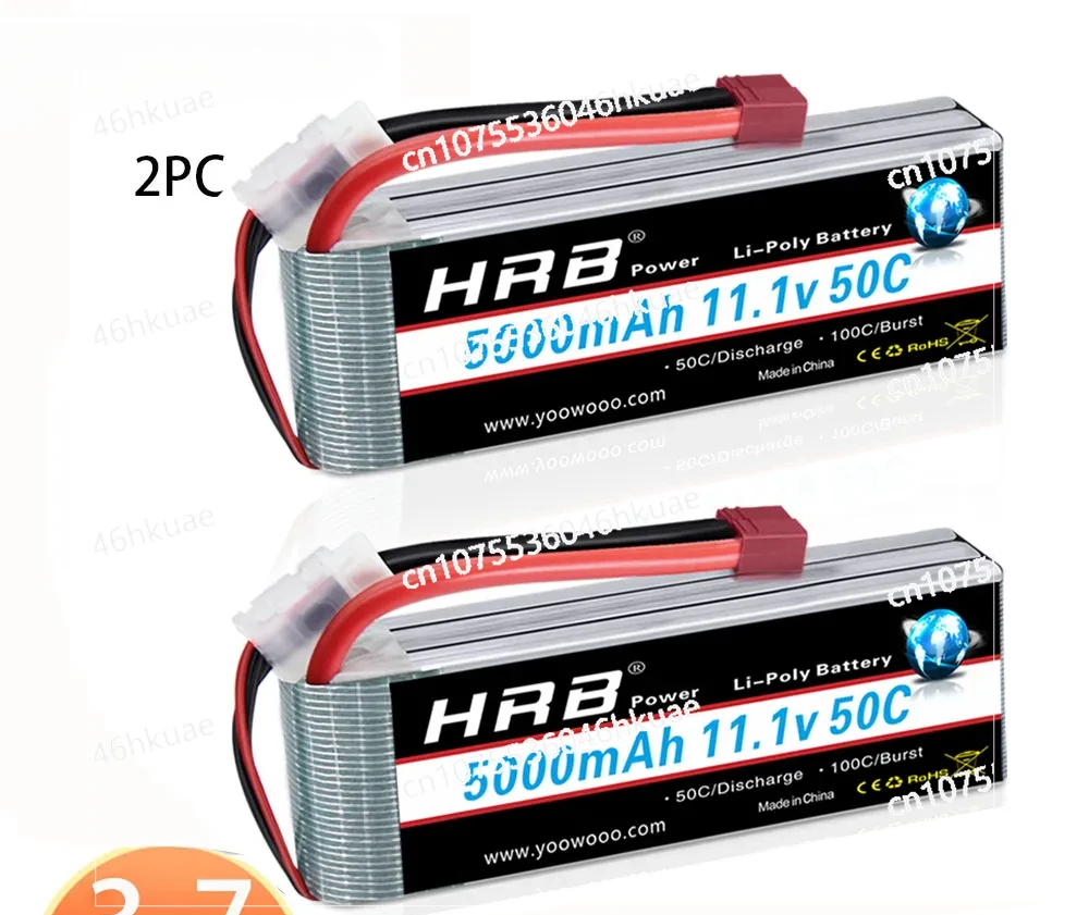 2PCS  2S 3S 4S 6S Lipo Battery 11.1v 1300mah 1500mah 2200mah 4000mah 5000mah RC   with Deans Xt60 Plug for Toys