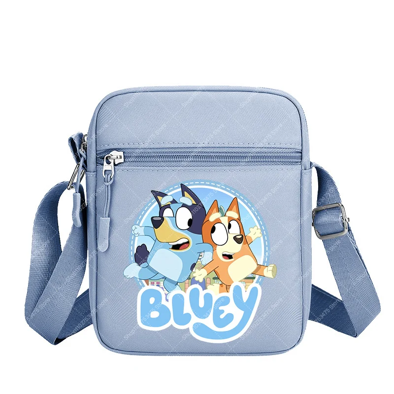 

Boy Anime Zip Crossbody Bags Casual Accessories Cartoon Blueyi Bingos Girl Cute Shoulder Bag Fashion Phone Storage Pouch Gifts