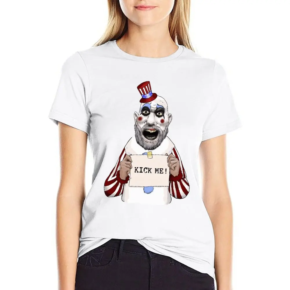 Captain Spaulding Kick Me for Sale Top Tee Hipster T-shirt Crewneck  Move  Humor Graphic Home