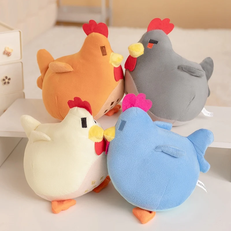 Stardew Valley Huhn-Kissen, Plüsch, 20 cm, weiches Stofftier, Spielzeug, Cartoon-Figur, ideal für Kindergeburtstag, Raumdekoration