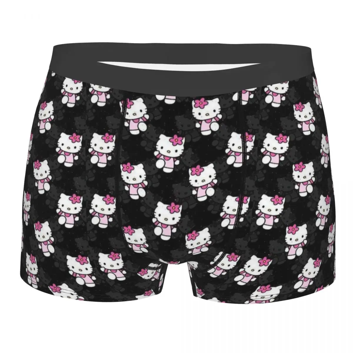 Custom Hello Kitty Underwear Male Print Boxer Briefs Shorts Panties Soft Underpants