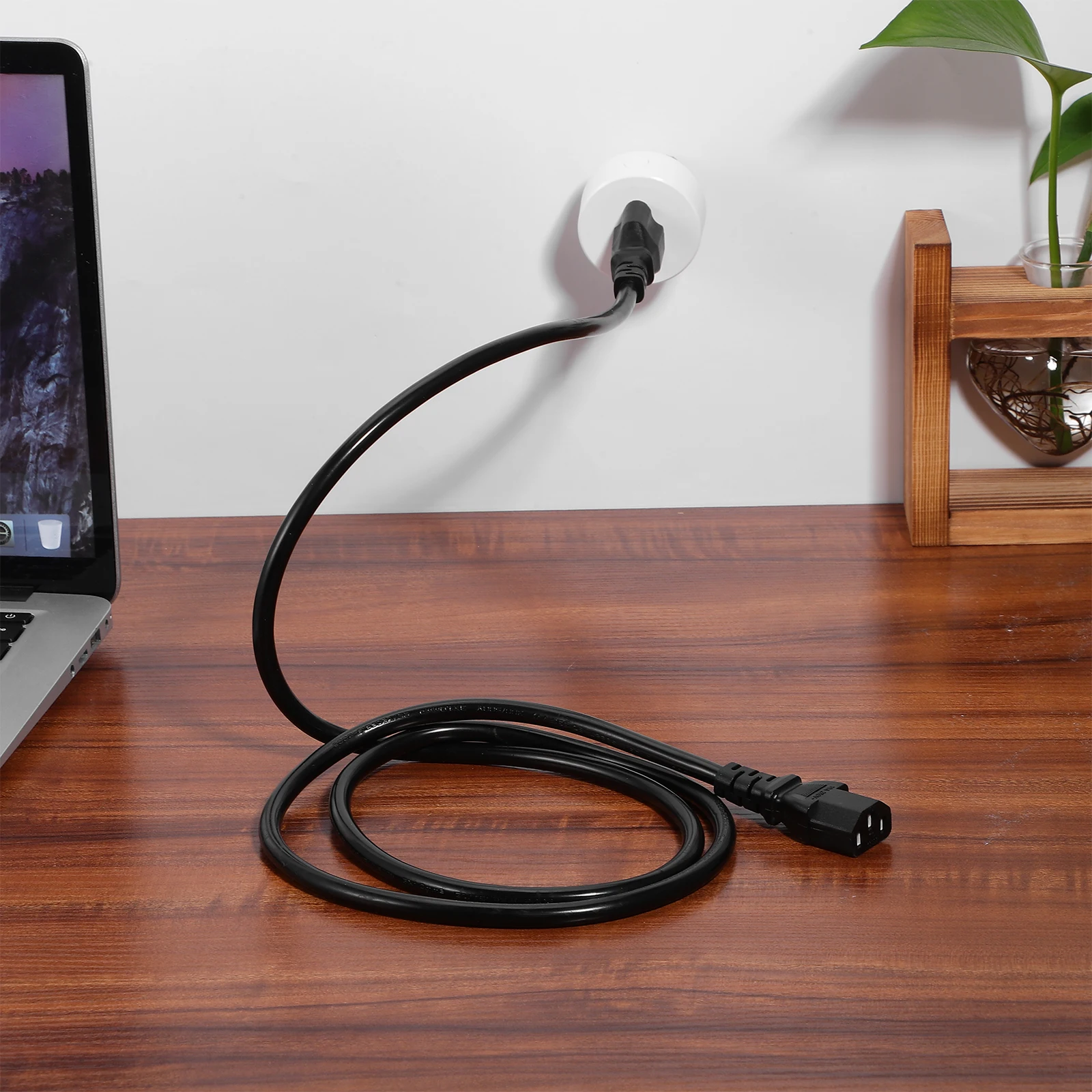 

1.5M Power Cord 3 Prong Extension Cable For Home Appliances Electric Kettle Microwave Printer Monitor Computer Appliance Power