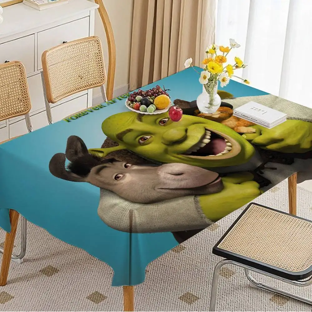 

Скатерть прямоугольная с принтом «Кавайный Шрек» для декора стола на фермерском доме, праздника, свадьбы, вечеринки