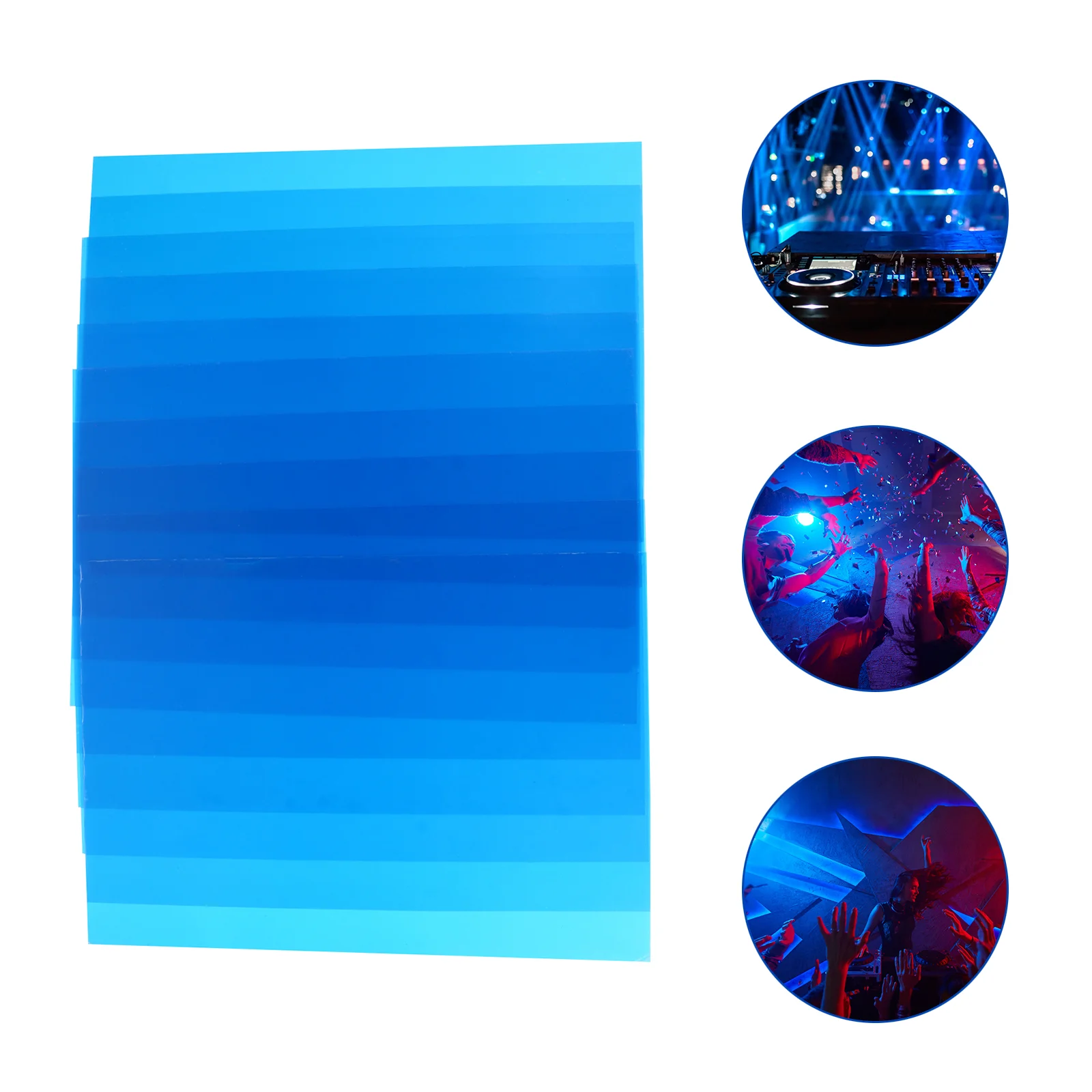 10 Pcs Earth Tones Bright Color Film Filter Colour Correction Gels Pvc Transparent