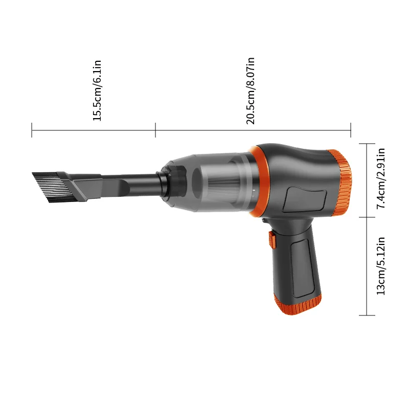 Car Wireless Vacuum Cleaner Strong Suction Handheld Wet Dry Auto Vacuum Home & Car Dual Use Mini Vacuum Cleaner Home Appliance