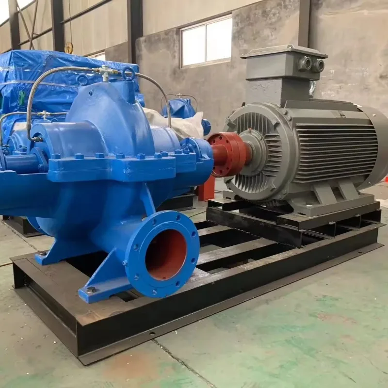 50  Double Suction Pump High Flow 220V Centrifugal Pumps 37KW Low Pressure  Engine Powered OEM Multistage Water Pumping