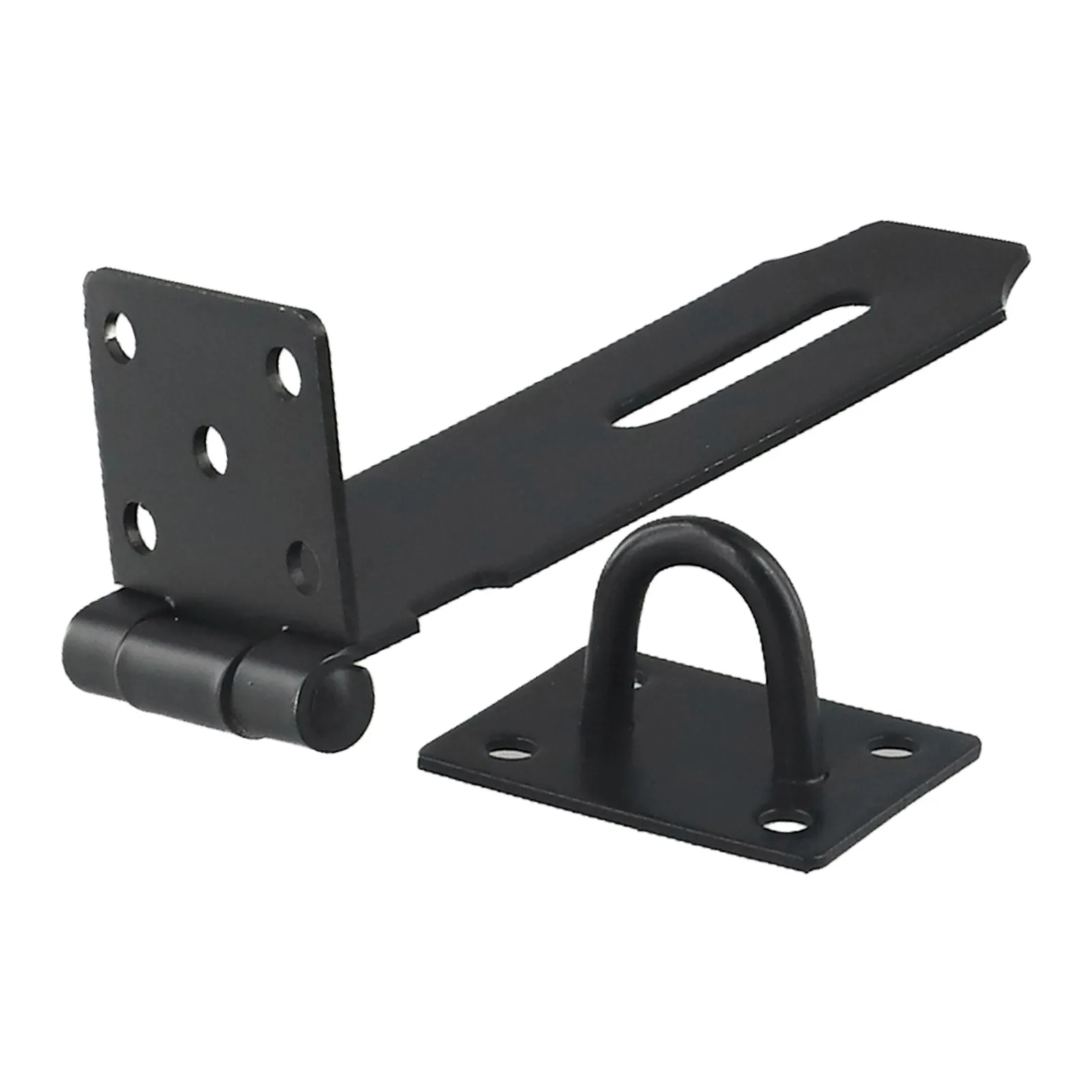 Heavy Duty Stainless Steel Door Padlock Hasp Featuring Folding Lock Buckle Plate and Multi Point Fixed Mounting for Stability