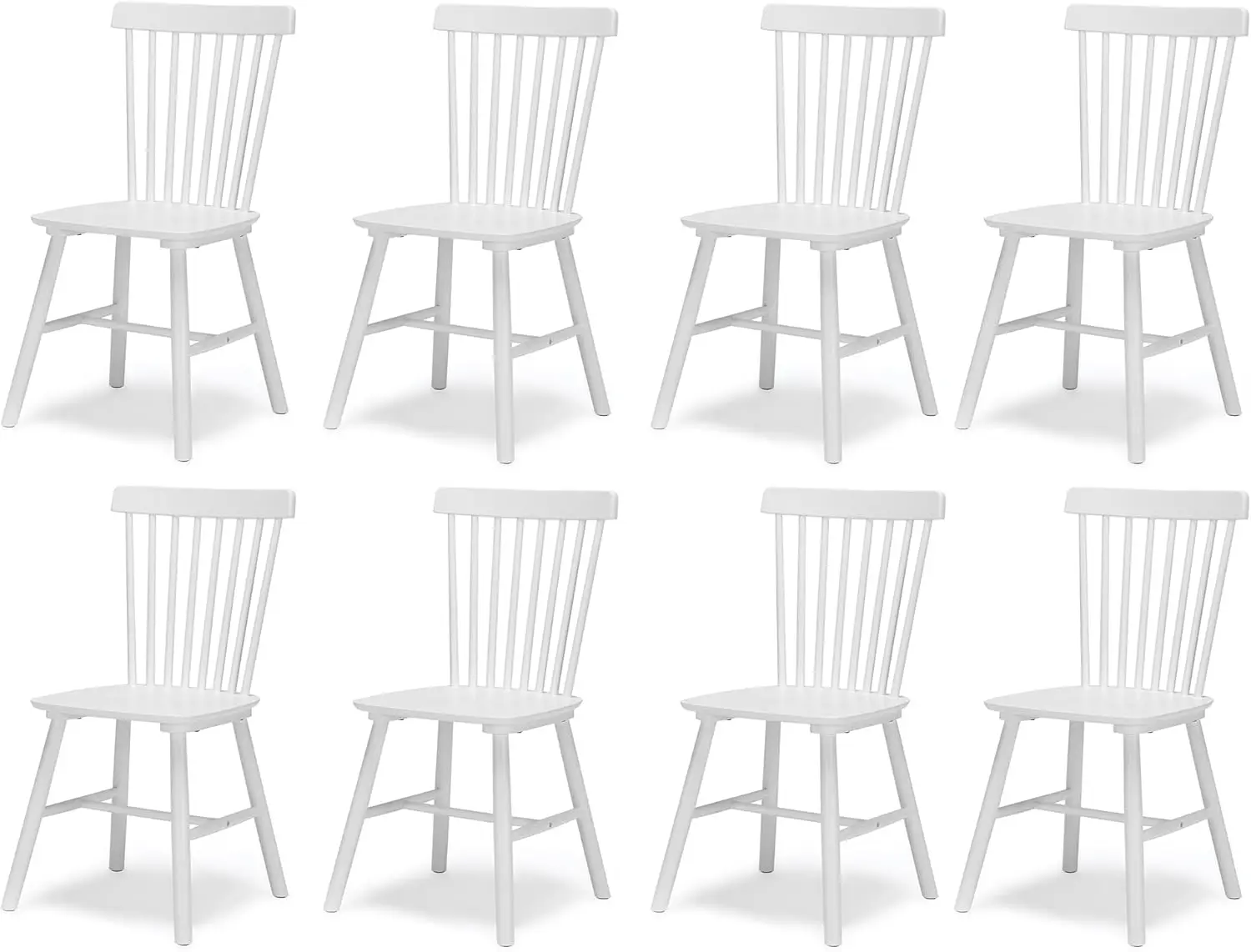 Windsor Dining Chair Dining Chairs Set of 8 Spindle Back Wood Dining Chair Kitchen Chairs Wooden Dining Chair Farmhouse White