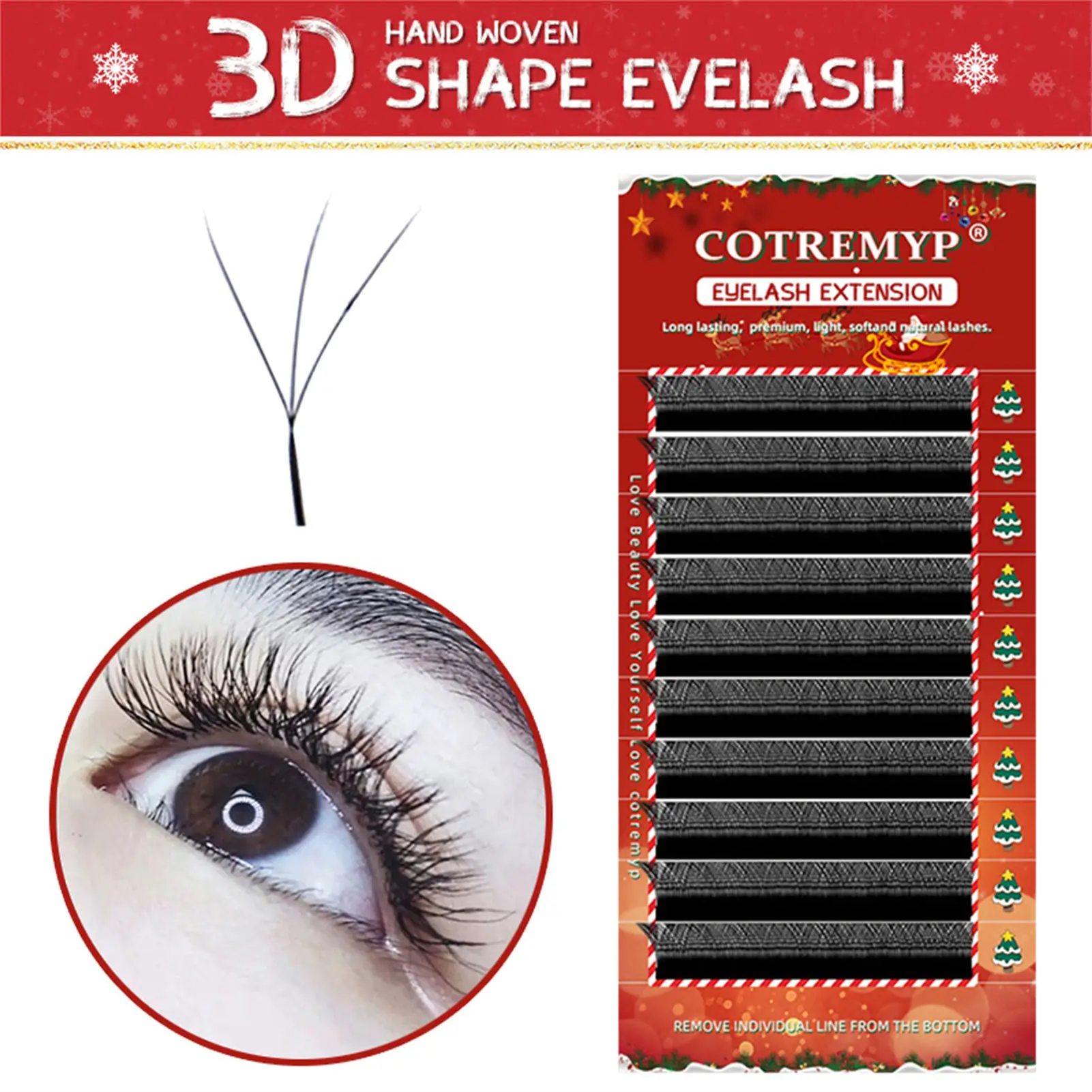 

10 Rows 0.07mm Individual Curling False Eyelashes Grafted Lashes 3D Cosplay Natural Thick Eyelash Extensions Beauty Makeup Tools