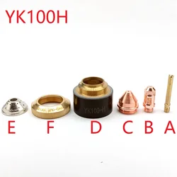 YK100H CNC palnik plazmowy elektrody końcówka dyszy YK-100 YK100 YK100104 YK100105 YK100106 YK100103 YK100102 Huayuan LGK-100IGBT