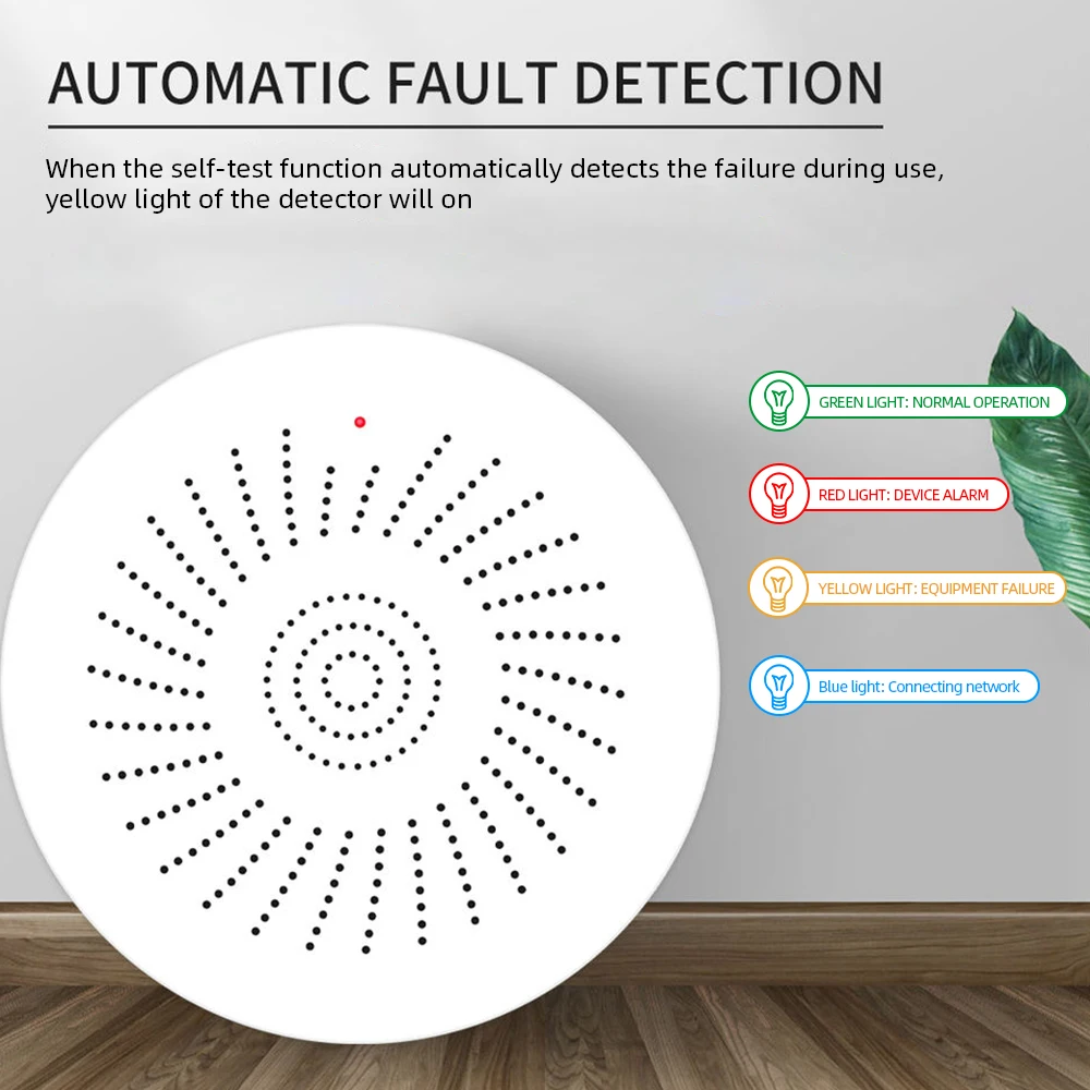 ONENUO Tuya Smart Home WiFi Natural Gas Sensor Combustible Coal Gas LPG Gas Leakage Alarm Detector Fire Security Protection