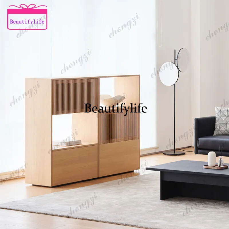 A55 Combination Bookcase Entrance Cabinet Bookshelf Nordic Japanese Entrance Display Cabinet