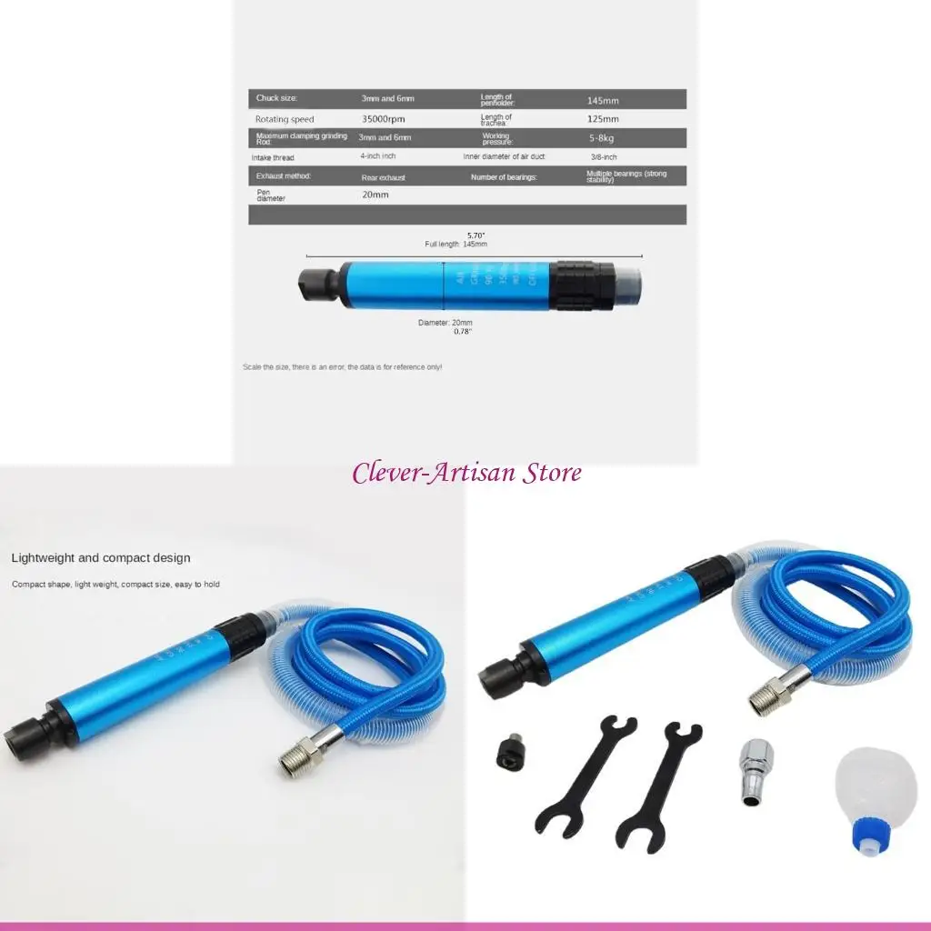 

E06B 35000rmp 5 mm Air Micro Die Grinder Pneumatic Pencil Grinder Tool High-speed