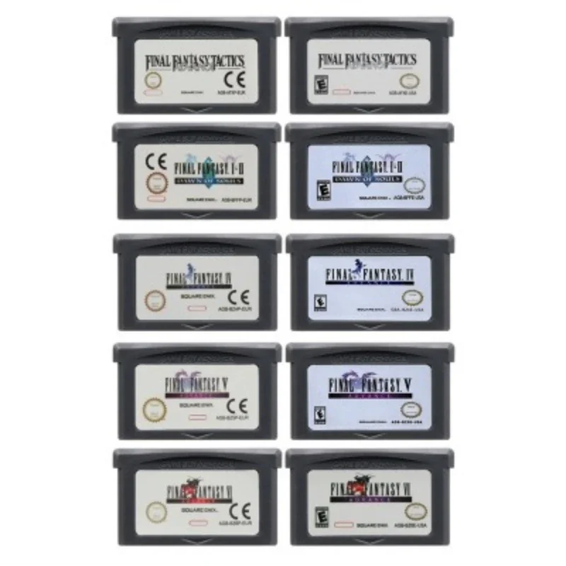 Hot 32-Bit Final Fantasy Series GBA Game Cartridge 32-Bit Video Game Console Card Tactics Advance Dawn of Souls for GBA/NDS