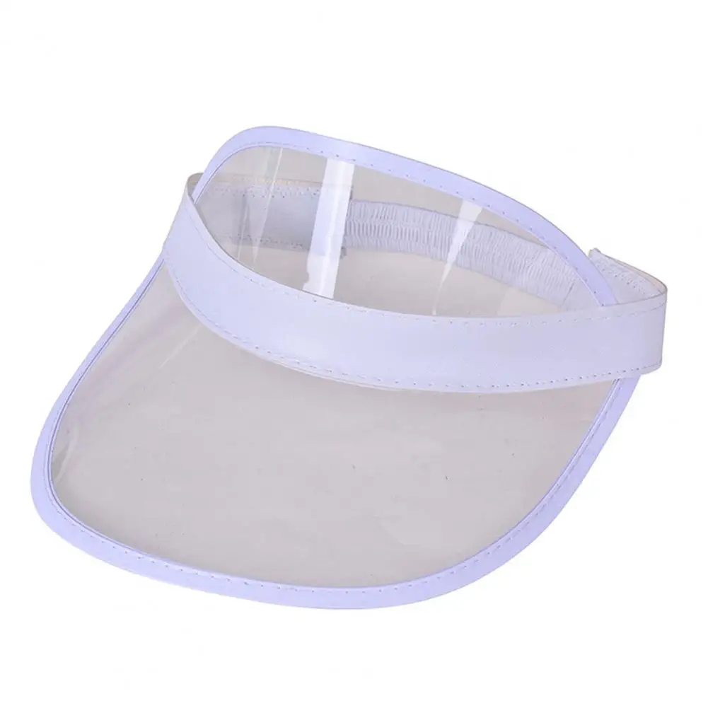 Transparent Visor Hats UV proof Sweat Absorb Beach Cap Outdoor Supplies Sun Beach Visor Cap For Picnic