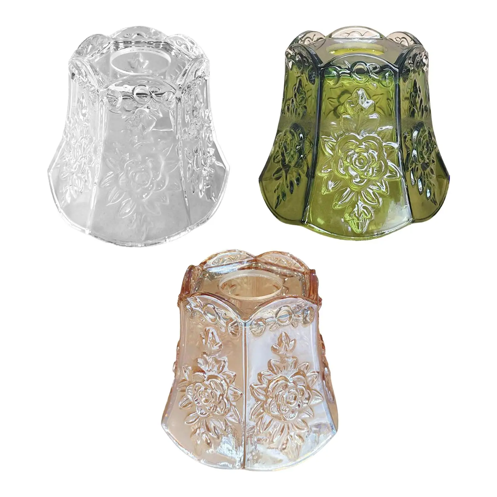 

Glass Lampshade 12cm Height Decor Home Carved Pendant Light Lampshade Decorative Lamp Cover for Office Restaurant Living Room