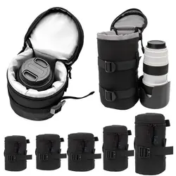 Deluxe Camera Lens Bag Waterproof Pouch for DSLR Nikon Canon Sony Olympus Case Soft Padded